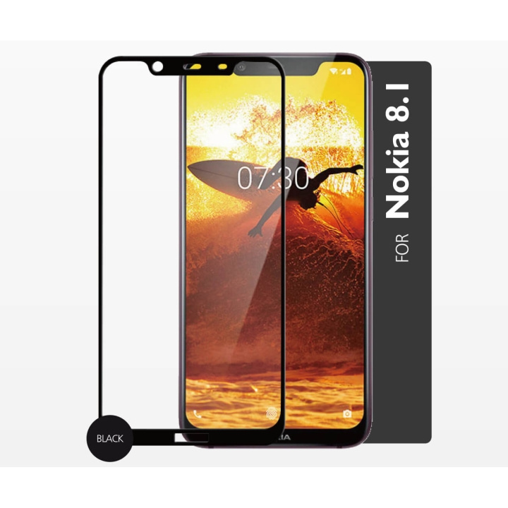 Gear Hærdet Glas 2.5D Full Cover Nokia 8.1 i gruppen SMARTPHONES & TABLETS / Mobil Beskyttelse / Nokia/Microsoft hos TP E-commerce Nordic AB (C12416)