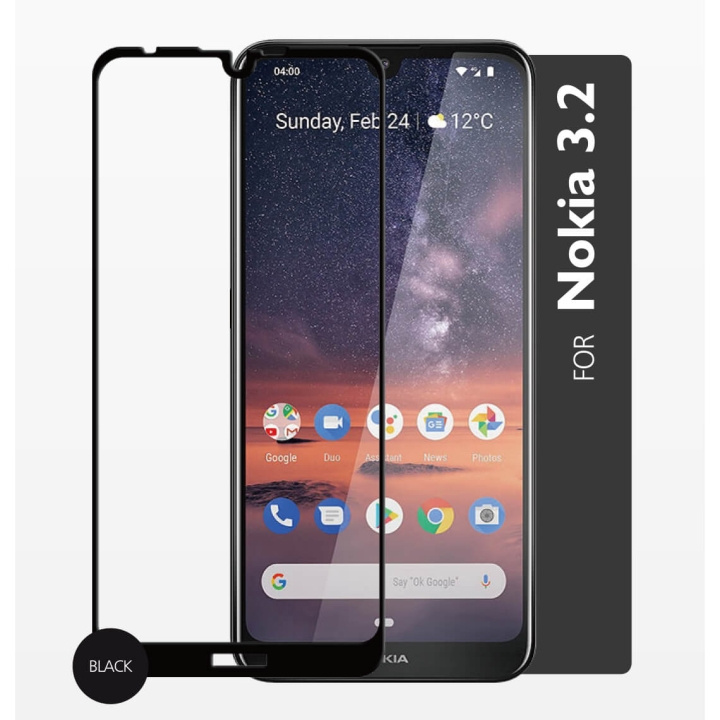 Gear Hærdet Glas 2.5D Full Cover Nokia 3.2 i gruppen SMARTPHONES & TABLETS / Mobil Beskyttelse / Nokia/Microsoft hos TP E-commerce Nordic AB (C12423)