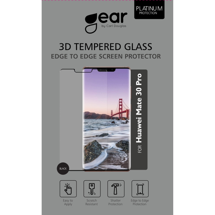GEAR Hærdet Glas 3D Full Cover Sort Huawei Mate 30 Lite i gruppen SMARTPHONES & TABLETS / Mobil Beskyttelse / Huawei hos TP E-commerce Nordic AB (C12431)