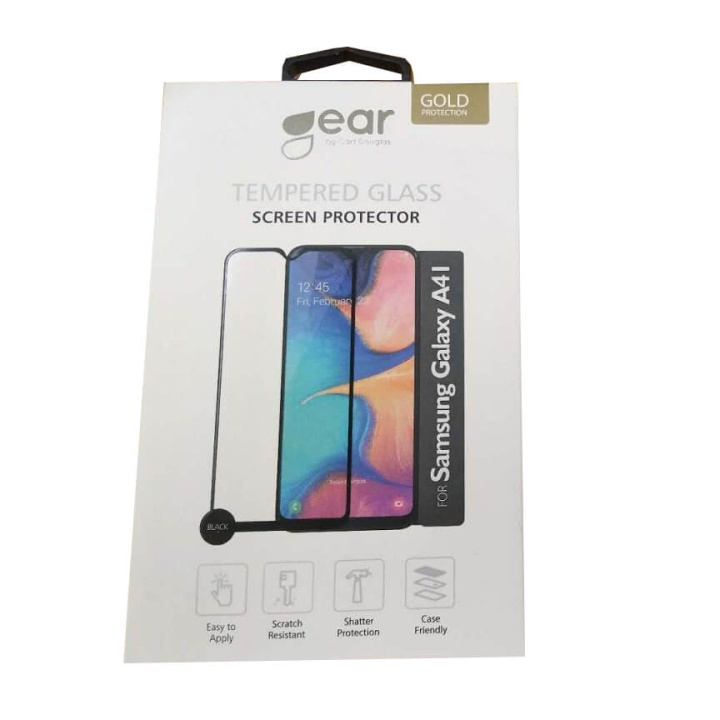 Gear Hærdet Glas 2.5D Full Cover Samsung A41 i gruppen SMARTPHONES & TABLETS / Mobil Beskyttelse / Samsung hos TP E-commerce Nordic AB (C12438)
