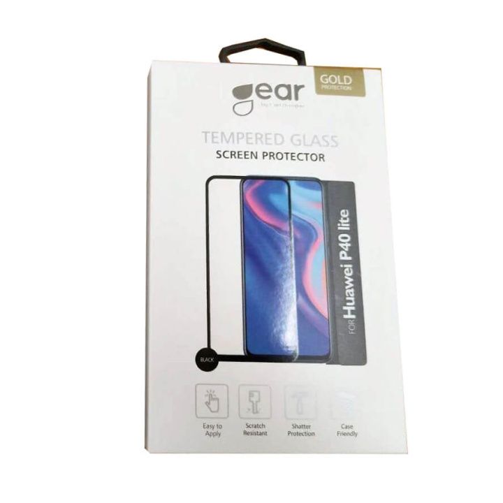 Gear Härdat Glas 2,5D Full Cover Huawei P40 Lite i gruppen SMARTPHONES & TABLETS / Mobil Beskyttelse / Huawei/Honori hos TP E-commerce Nordic AB (C12442)