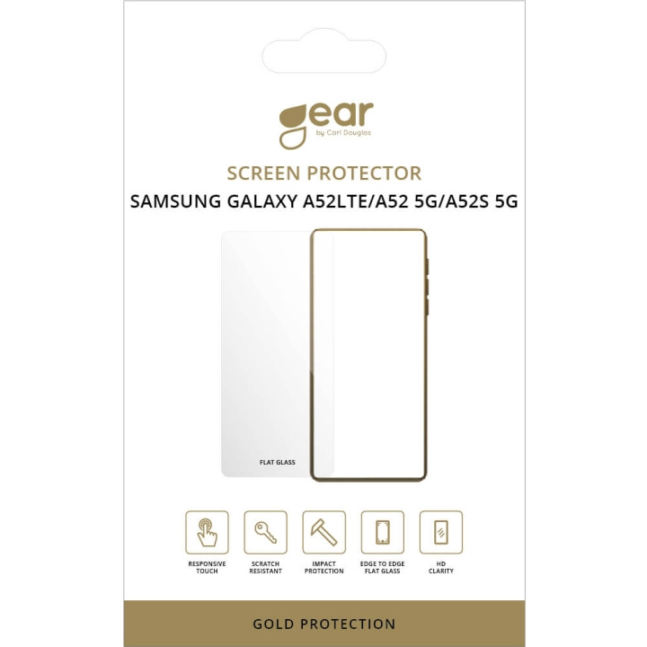GEAR Hærdet Glas 2.5D Samsung A52 LTE, A52 5G, A52S 5G i gruppen SMARTPHONES & TABLETS / Mobil Beskyttelse / Samsung hos TP E-commerce Nordic AB (C12444)