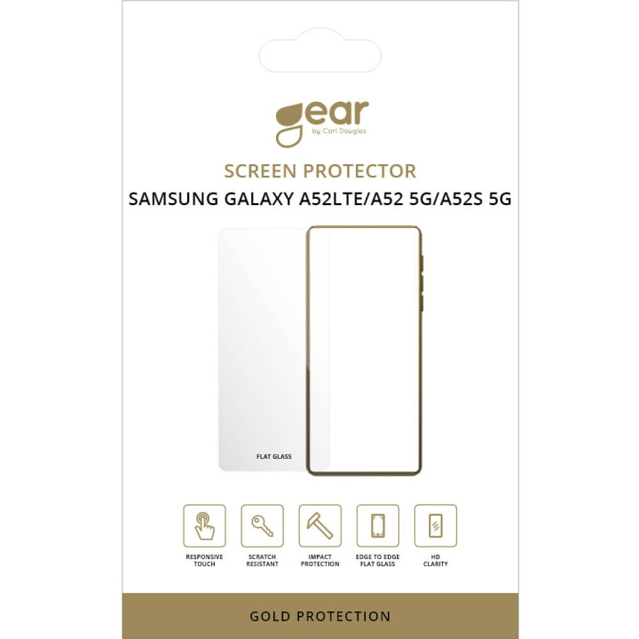 Gear Hærdet Glas 2.5D Samsung A52 LTE, A52 5G, A52S 5G i gruppen SMARTPHONES & TABLETS / Mobil Beskyttelse / Samsung hos TP E-commerce Nordic AB (C12444)