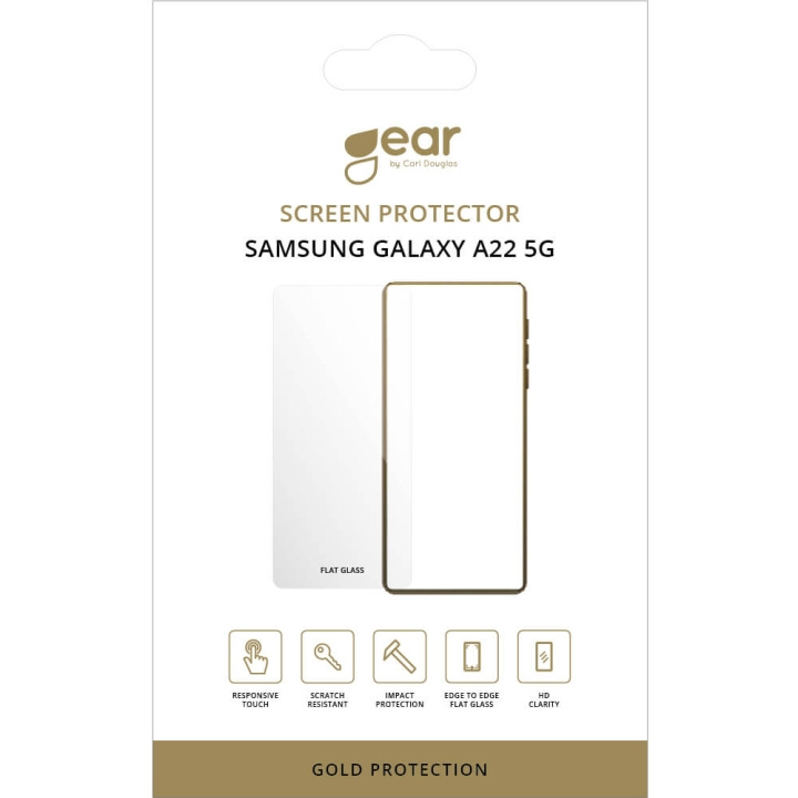 GEAR Hærdet Glas 2.5D Samsung A22 5G i gruppen SMARTPHONES & TABLETS / Mobil Beskyttelse / Samsung hos TP E-commerce Nordic AB (C12450)