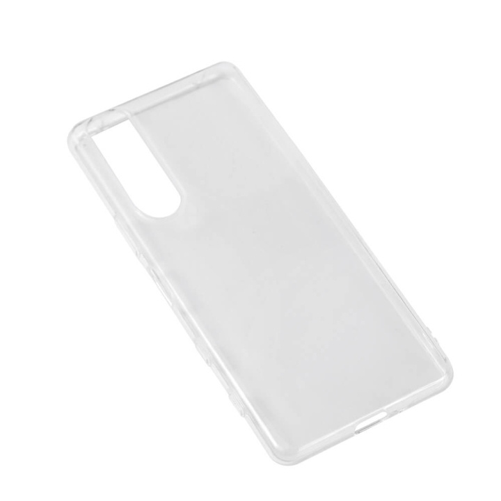 GEAR Mobilcover TPU Transparent - Xperia 5 III i gruppen SMARTPHONES & TABLETS / Mobil Beskyttelse / Sony hos TP E-commerce Nordic AB (C12570)