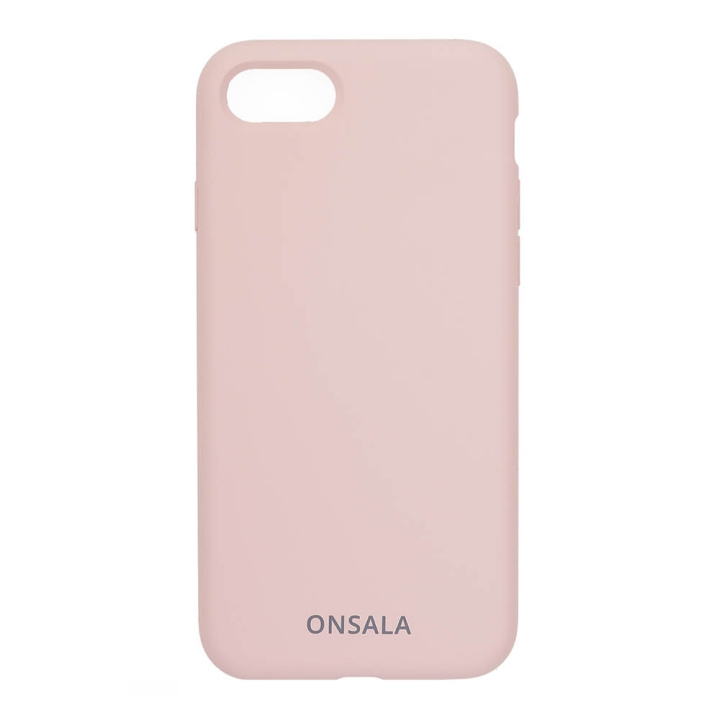 ONSALA Mobilcover Silikone Sand Pink - iPhone 6/7/8/SE i gruppen SMARTPHONES & TABLETS / Mobil Beskyttelse / Apple / iPhone 8 / Cover hos TP E-commerce Nordic AB (C12587)