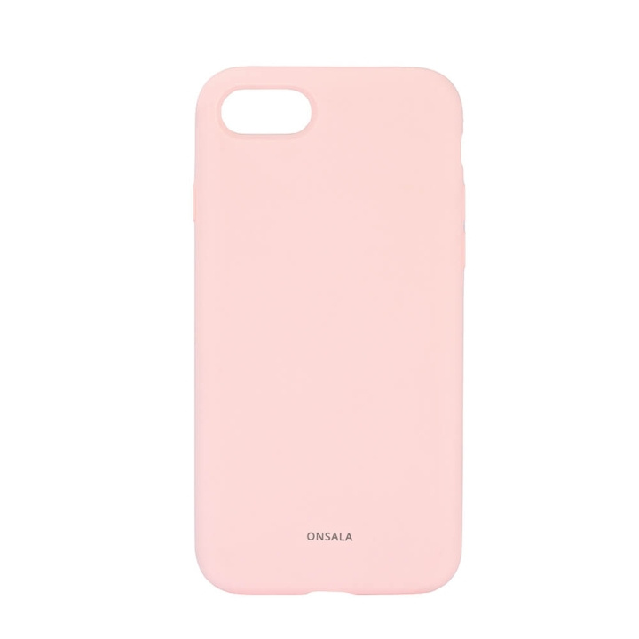 Onsala Mobilcover Silikone Chalk Pink - iPhone 6/7/8/SE i gruppen SMARTPHONES & TABLETS / Mobil Beskyttelse / Apple / iPhone 8 / Cover hos TP E-commerce Nordic AB (C12599)