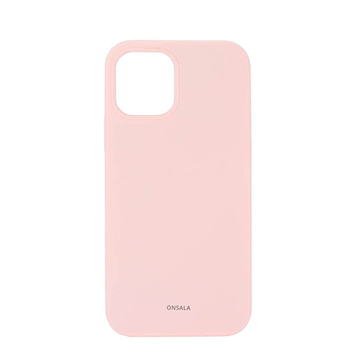 ONSALA Mobilcover Silikone Chalk Pink - iPhone 12 / 12 Pro i gruppen SMARTPHONES & TABLETS / Mobil Beskyttelse / Apple / iPhone 12 / Cover hos TP E-commerce Nordic AB (C12601)