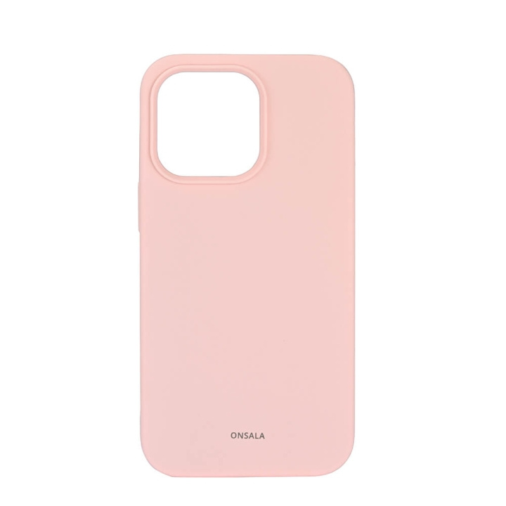 ONSALA Mobilcover Silikone Chalk Pink - iPhone 13 Pro i gruppen SMARTPHONES & TABLETS / Mobil Beskyttelse / Apple / iPhone 13 Pro / Cover hos TP E-commerce Nordic AB (C12605)