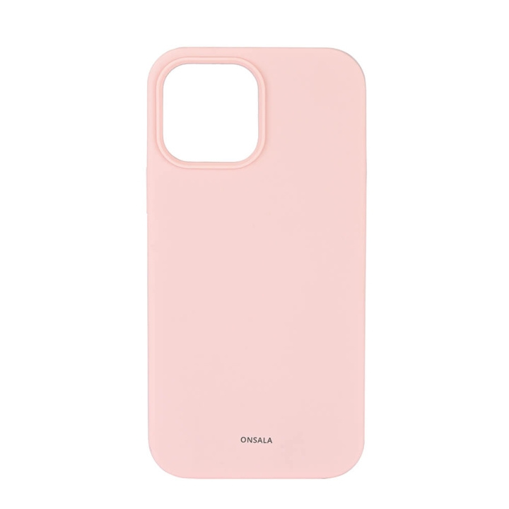 ONSALA Mobilcover Silikone Chalk Pink - iPhone 13 Pro Max i gruppen SMARTPHONES & TABLETS / Mobil Beskyttelse / Apple / iPhone 13 Pro Max / Cover hos TP E-commerce Nordic AB (C12609)