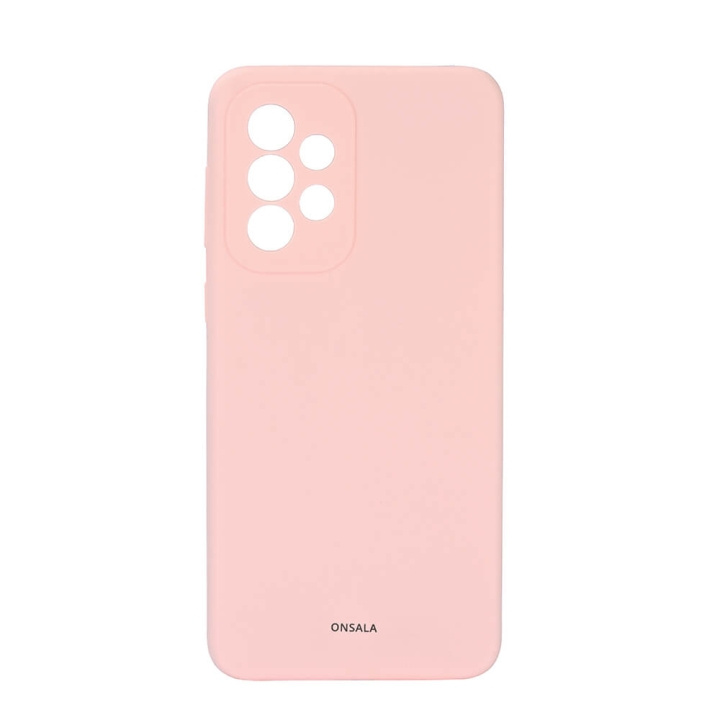 ONSALA Mobilcover Silikone Chalk Pink - Samsung A33 i gruppen SMARTPHONES & TABLETS / Mobil Beskyttelse / Samsung hos TP E-commerce Nordic AB (C12613)