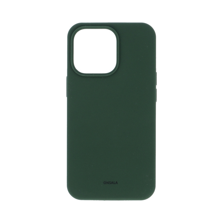 Onsala Mobilcover Silikone Olive Green - iPhone 13 Pro i gruppen SMARTPHONES & TABLETS / Mobil Beskyttelse / Apple / iPhone 13 Pro / Cover hos TP E-commerce Nordic AB (C12620)