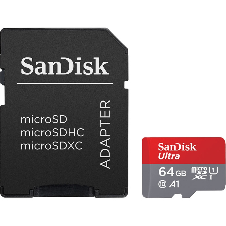 SanDisk MicroSDXC Mobile Ultra 64GB 140MB/s UHS-I Adapt i gruppen HJEMMEELEKTRONIK / Lagringsmedier / Hukommelseskort / MicroSD/HC/XC hos TP E-commerce Nordic AB (C12627)