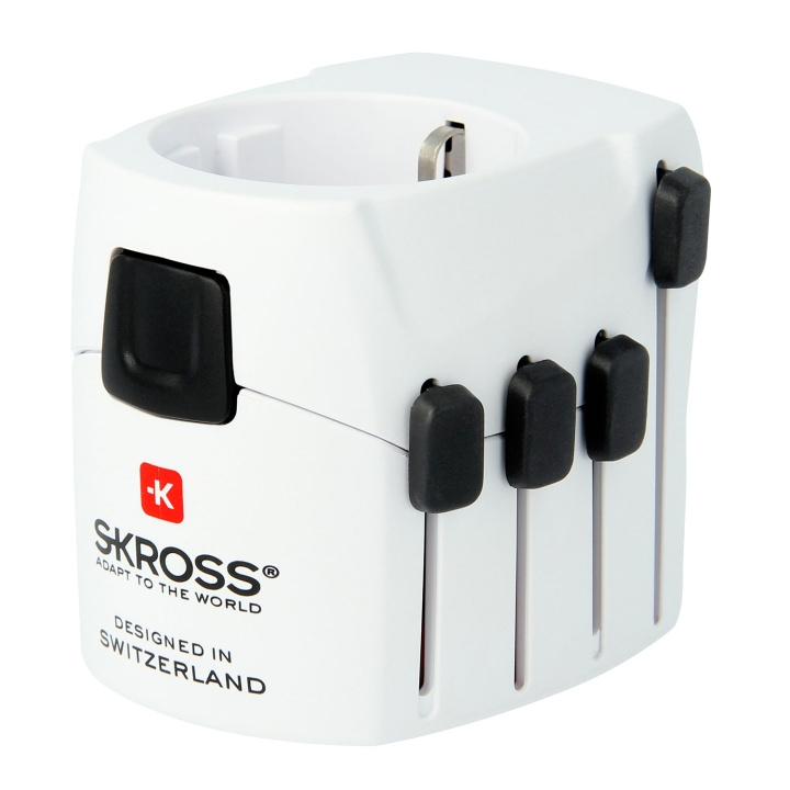  SKROSS World Adapter PRO, 3-polig i gruppen HJEM, HUS & HAVE / Elektricitet & Belysning / Rejseadaptere hos TP E-commerce Nordic AB (C12750)
