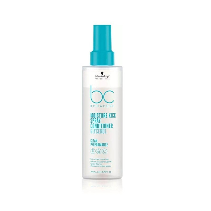 Schwarzkopf BC Moisture Kick Leave-In Spray Conditioner 200ml i gruppen SKØNHED & HELSE / Hår og styling / Hårpleje / Balsam hos TP E-commerce Nordic AB (C12834)