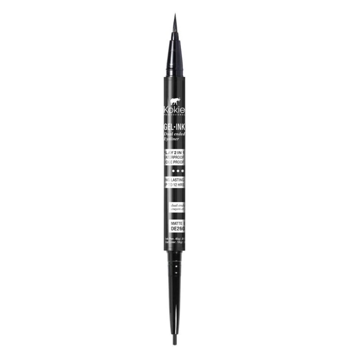 Kokie Gel-Ink Dual Ended Liner Black i gruppen SKØNHED & HELSE / Makeup / Øjne og øjenbryn / Eyeliner / Kajal hos TP E-commerce Nordic AB (C12867)