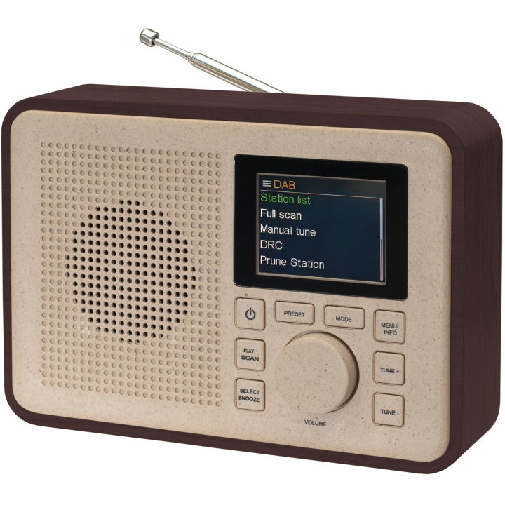 Denver DAB+&FM-Radio Delvis gjord av Bioplast i gruppen HJEMMEELEKTRONIK / Lyd & billede / Hjemmebiograf, HiFi & Bærbar / Radio og vækkeure / Radio hos TP E-commerce Nordic AB (C12979)