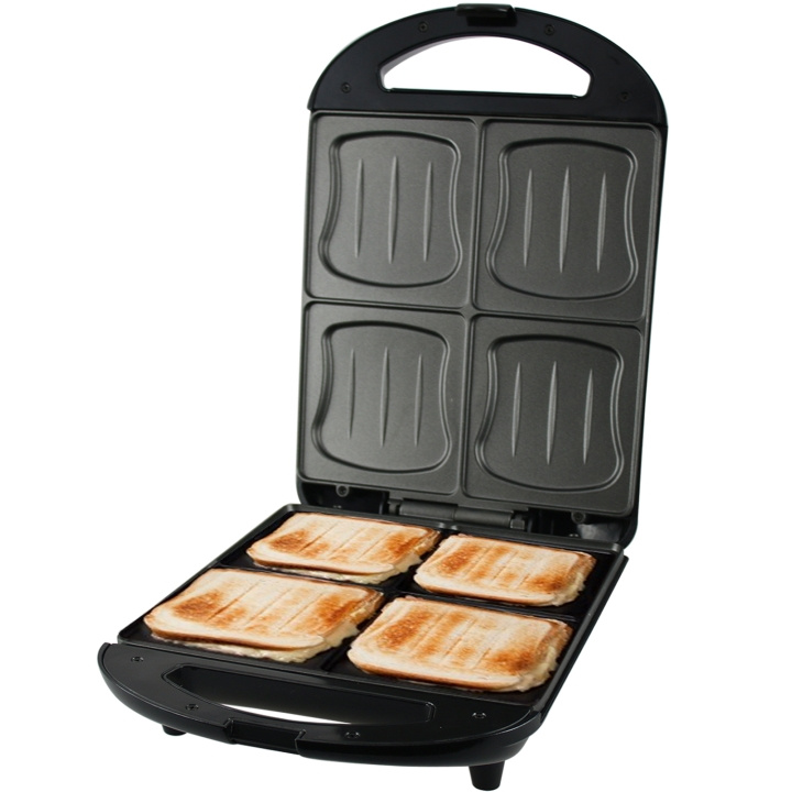 Emerio Sandwichgrill til 4 sandwiches XXL i gruppen HJEM, HUS & HAVE / Husholdningsapparater / Brødristere & Sandwich Makers / Bordgrill & Raclette hos TP E-commerce Nordic AB (C13002)