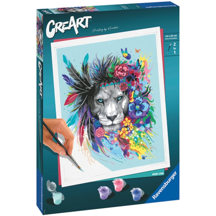 Ravensburger CreArt Boho Lion i gruppen LEGETØJ, BØRN & BABY / Legetøj / Hobbyartikler hos TP E-commerce Nordic AB (C13038)