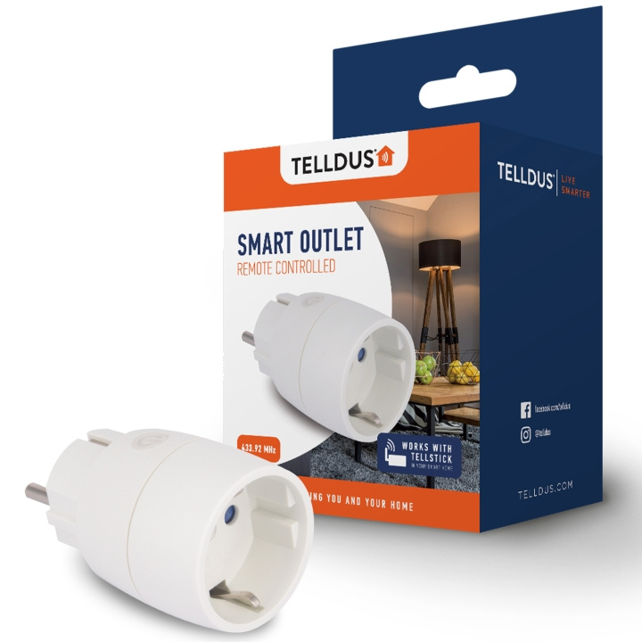 Telldus On/Off-uttag Slim 433 1-pack i gruppen HJEM, HUS & HAVE / Smart hjem / Smart plugs hos TP E-commerce Nordic AB (C13045)