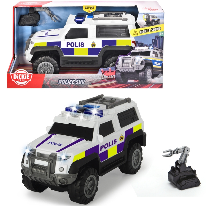 Dickie Police SUV - SE i gruppen LEGETØJ, BØRN & BABY / Legetøj / Legetøjsbiler hos TP E-commerce Nordic AB (C13062)