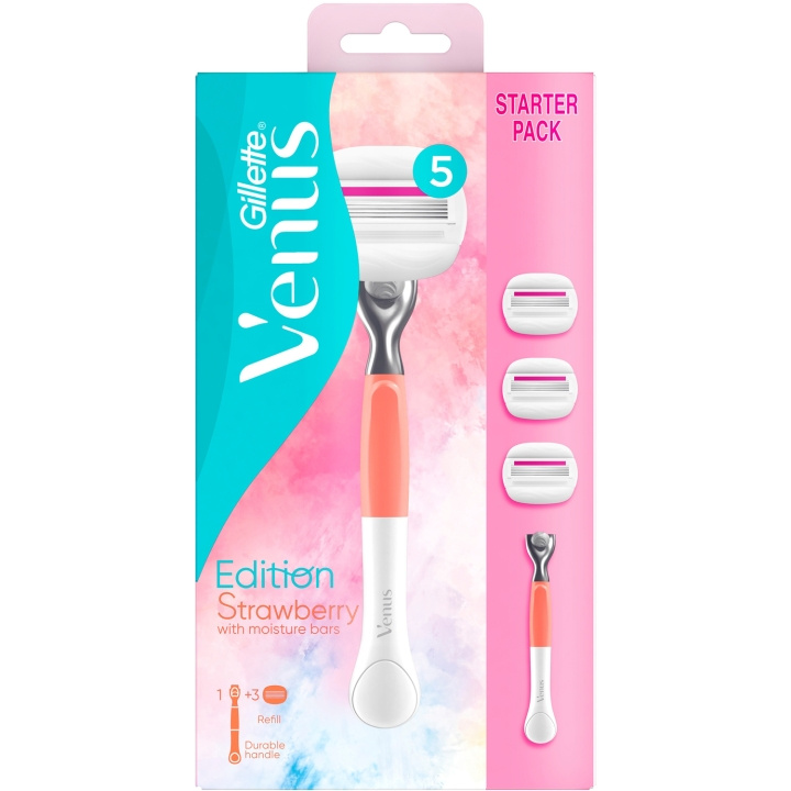 Gillette Venus Rakhyvel Comfortglide Strawberry 3st rakblad i gruppen SKØNHED & HELSE / Hår og styling / Barbering og trimning / Barberskraber og tilbehør hos TP E-commerce Nordic AB (C13115)