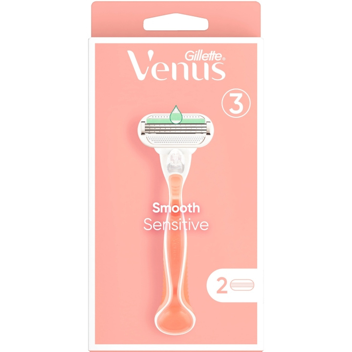 Gillette Venus Rakhyvel Smooth Sensitive 2st rakblad i gruppen SKØNHED & HELSE / Hår og styling / Barbering og trimning / Barberskraber og tilbehør hos TP E-commerce Nordic AB (C13118)