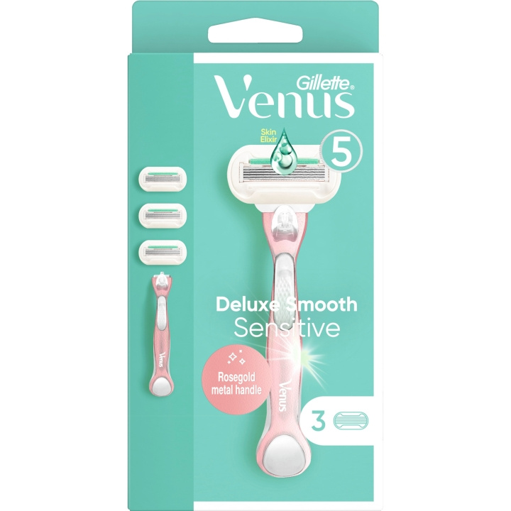 Gillette Venus Rakhyvel Deluxe Smooth Sensiti i gruppen SKØNHED & HELSE / Hår og styling / Barbering og trimning / Barberskraber og tilbehør hos TP E-commerce Nordic AB (C13127)