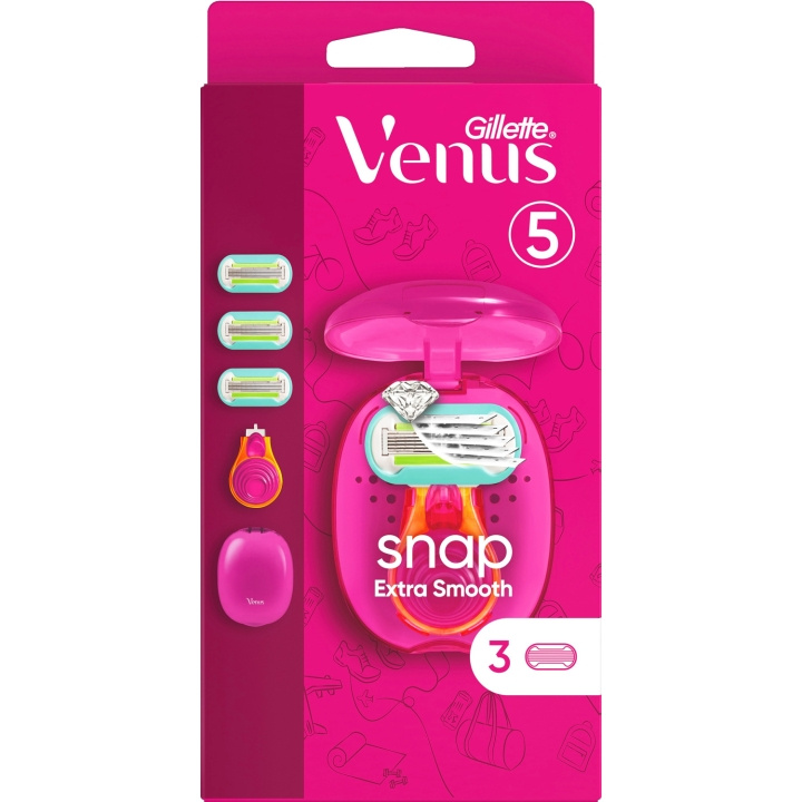 Gillette Venus Rakhyvel Extra Smooth Snap Sister 3st rakblad i gruppen SKØNHED & HELSE / Hår og styling / Barbering og trimning / Barberskraber og tilbehør hos TP E-commerce Nordic AB (C13128)