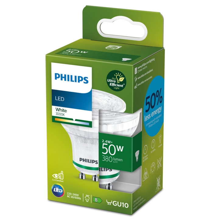 Philips LED GU10 Spot 50W 380lm Energiklass B i gruppen HJEMMEELEKTRONIK / Lys / LED lamper hos TP E-commerce Nordic AB (C13215)