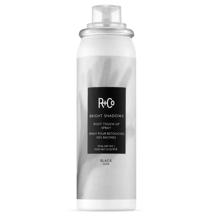 R+Co Bright Shadows Root Touch-Up Spray Black 59ml i gruppen SKØNHED & HELSE / Hår og styling / Hår styling / Volumen pulver hos TP E-commerce Nordic AB (C13357)