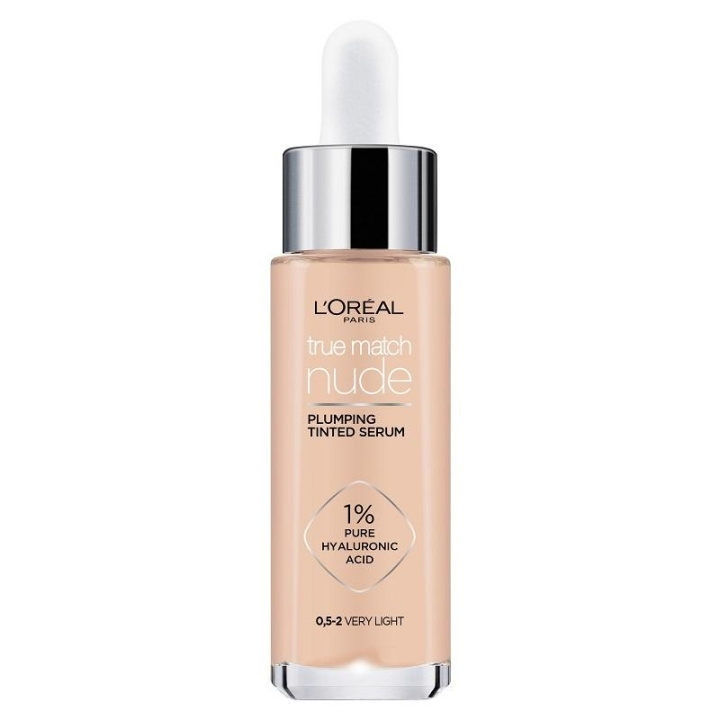 L\'Oréal True Match Nude Plumping Tinted Serum Foundation 0,5-2 Very Light 30ml i gruppen SKØNHED & HELSE / Makeup / Makeup ansigt / Foundation hos TP E-commerce Nordic AB (C13574)