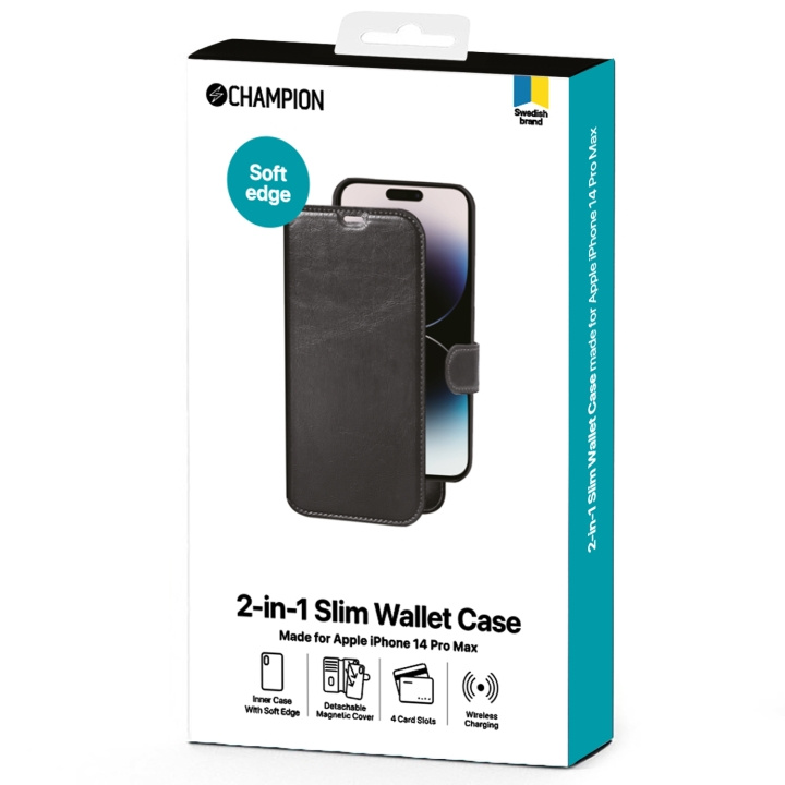 Champion 2-i-1 slank pung til iPhone 14 Pro Max i gruppen SMARTPHONES & TABLETS / Mobil Beskyttelse / Apple / iPhone 14 hos TP E-commerce Nordic AB (C13581)