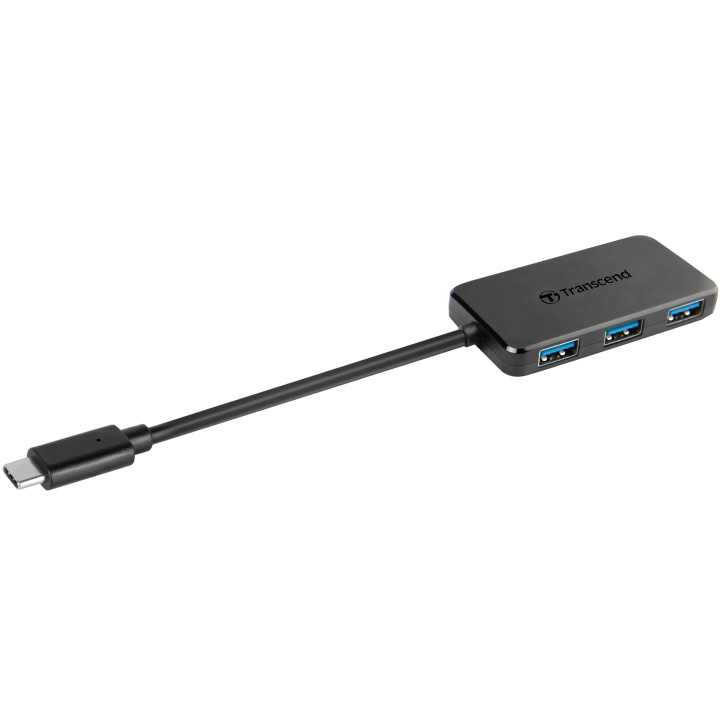 Transcend USB-C-hub 4 USB-portar i gruppen COMPUTERTILBEHØR / Computer Tilbehør / USB-hubs hos TP E-commerce Nordic AB (C13596)