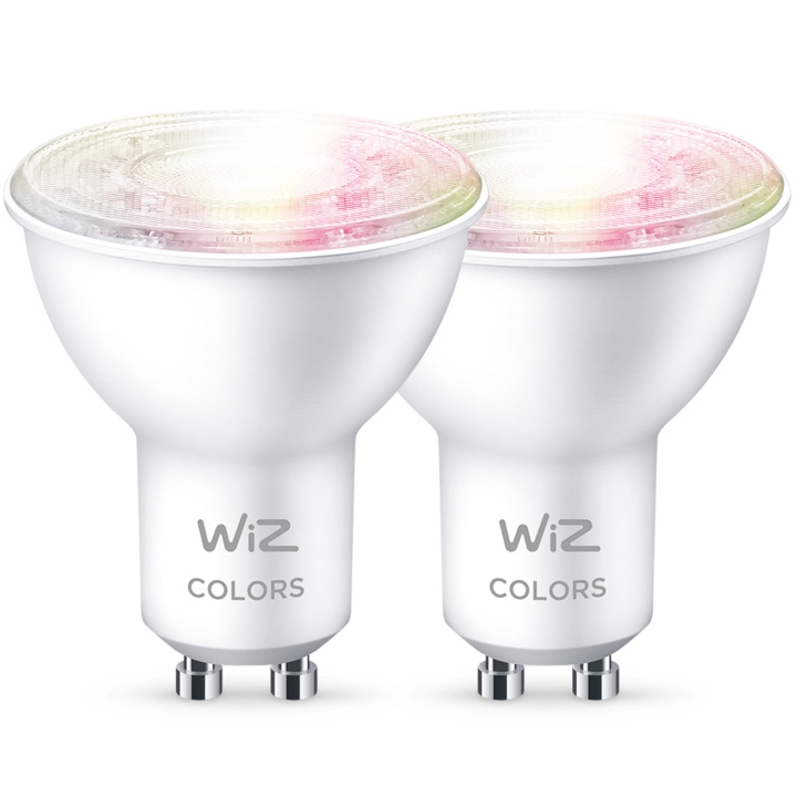 WiZ 2-pack WiFi Smart LED GU10 50W 345lm Färg i gruppen HJEMMEELEKTRONIK / Lys / LED lamper hos TP E-commerce Nordic AB (C13666)