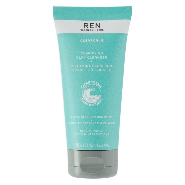 REN Clearcalm 3 Clarifying Clay Cleanser 150ml i gruppen SKØNHED & HELSE / Hudpleje / Ansigt / Rengøring hos TP E-commerce Nordic AB (C13757)