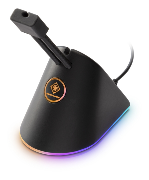 DELTACO GAMING RGB Mouse Bungee, svart i gruppen COMPUTERTILBEHØR / Mus og tastatur / Mus / Gaming hos TP E-commerce Nordic AB (C13800)