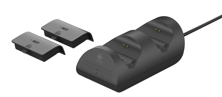 DELTACO GAMING Xbox Series X charging station for dual controllers i gruppen HJEMMEELEKTRONIK / Spilkonsoller og tilbehør / Øvrige spil hos TP E-commerce Nordic AB (C13806)