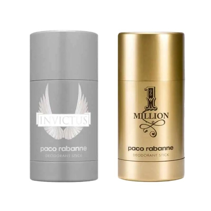 2-pack Paco Rabanne 1 Million + Invictus Deostick 75ml i gruppen SKØNHED & HELSE / Duft & Parfume / Deodorant / Deo for ham hos TP E-commerce Nordic AB (C13888)