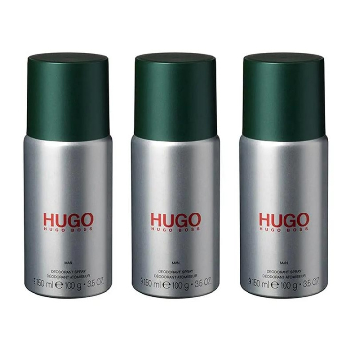 3-pack Hugo Boss Hugo Man Deo Spray 150ml i gruppen SKØNHED & HELSE / Duft & Parfume / Deodorant / Deo for ham hos TP E-commerce Nordic AB (C13892)