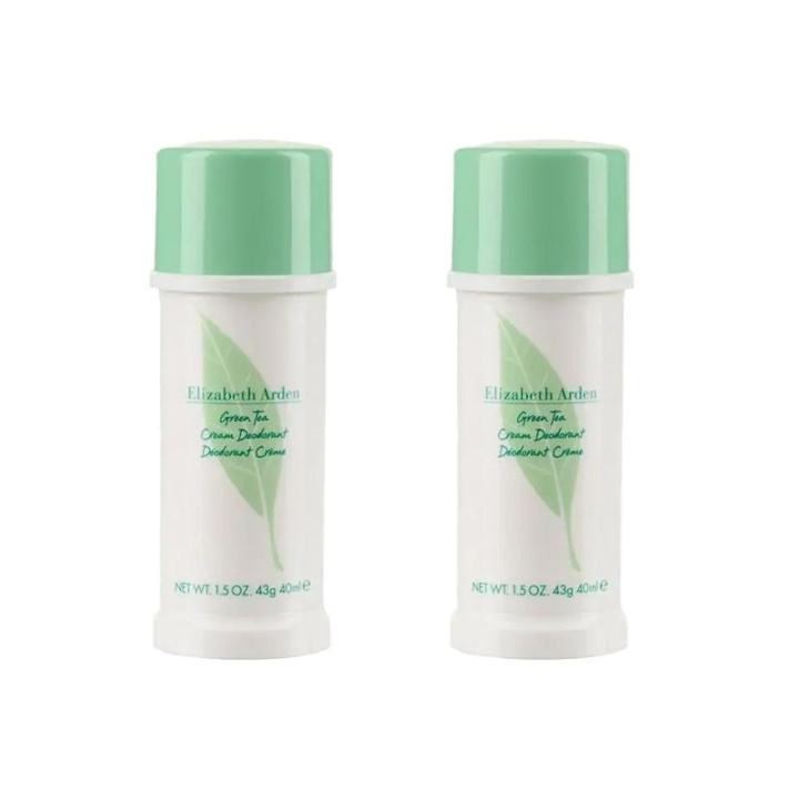 2-pack Elizabeth Arden Green Tea Cream Deodorant 40ml i gruppen SKØNHED & HELSE / Duft & Parfume / Deodorant / Deo for hende hos TP E-commerce Nordic AB (C13893)