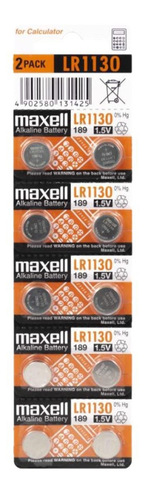 Maxell LR1130 10-pack i gruppen HJEMMEELEKTRONIK / Batterier og opladere / Batterier / Knapcelle hos TP E-commerce Nordic AB (C13913)