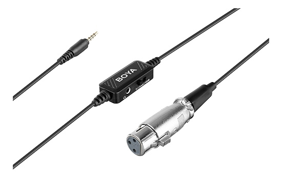 BOYA XLR to TRRS adapter cable i gruppen HJEMMEELEKTRONIK / Lyd & billede / Håndholdte mikrofoner hos TP E-commerce Nordic AB (C13928)
