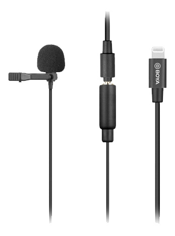 BOYA Lavalier Microphone for iOS device i gruppen HJEMMEELEKTRONIK / Lyd & billede / Håndholdte mikrofoner hos TP E-commerce Nordic AB (C13941)