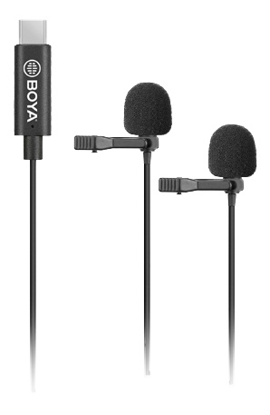 BOYA Dual-microphone for Andorid device i gruppen HJEMMEELEKTRONIK / Lyd & billede / Håndholdte mikrofoner hos TP E-commerce Nordic AB (C13944)