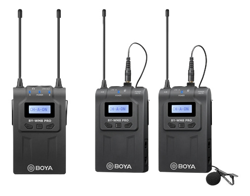 BOYA UHF Wireless mic with one receiver i gruppen HJEMMEELEKTRONIK / Lyd & billede / Håndholdte mikrofoner hos TP E-commerce Nordic AB (C13954)