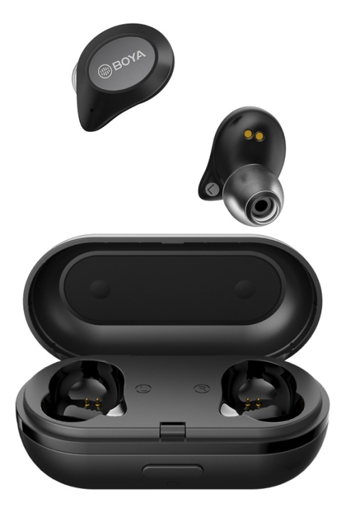 BOYA Ture Wireless Stereo In-Ear earphone black i gruppen HJEMMEELEKTRONIK / Lyd & billede / Hovedtelefoner & Tilbehør / Hovedtelefoner hos TP E-commerce Nordic AB (C13958)