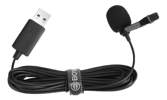 Boya Lavalier USB Microphone i gruppen HJEMMEELEKTRONIK / Lyd & billede / Håndholdte mikrofoner hos TP E-commerce Nordic AB (C13977)