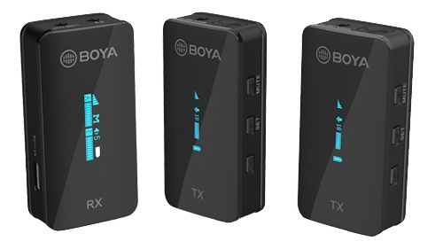 Boya Ultracompact 2.4GHz Dual-channel Wireless Microphone 1+2 i gruppen HJEMMEELEKTRONIK / Lyd & billede / Håndholdte mikrofoner hos TP E-commerce Nordic AB (C13984)