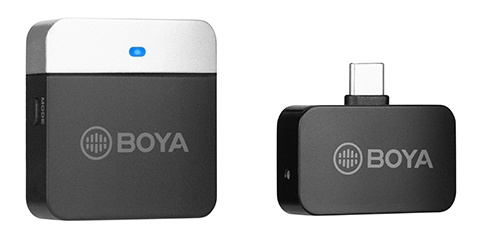 Boya 2.4G Mini Wireless Microphone black i gruppen HJEMMEELEKTRONIK / Lyd & billede / Håndholdte mikrofoner hos TP E-commerce Nordic AB (C13999)
